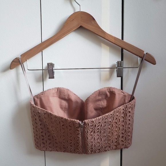 Tibi Tube Top Silk Lace - Picture 4 of 6